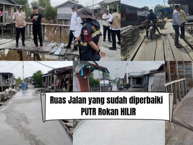 Dinas PUPR Rohil Gerak Cepat Perbaiki Ruas Jalan Di Panipahan 