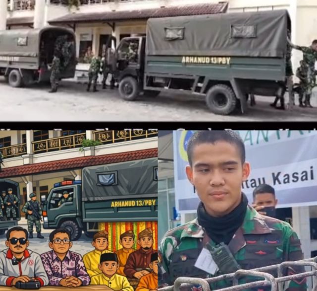 Kehadiran TNI dikebun eks PT Torganda mwmbuat warga resah ,dan bertanya ada apa kok tiba tiba  ada TNI ada dalam kebun